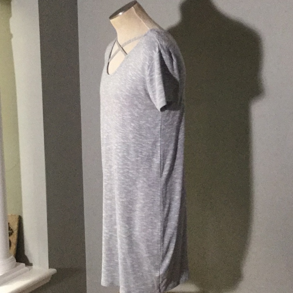 Juicy couture heather gray criss cross dress sz L - Picture 3 of 7